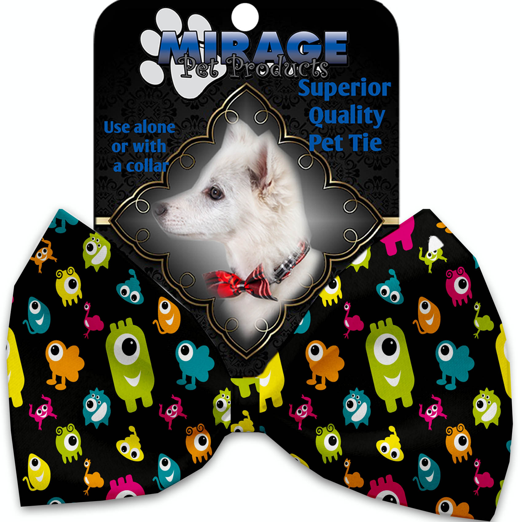 Monster Zoo Pet Bow Tie Collar Accessory with Velcro